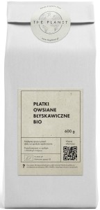 PŁATKI OWSIANE BŁYSKAWICZNE BIO 600g THE PLANET