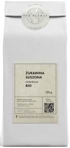 ŻURAWINA SUSZONA NIESŁODZONA BIO 150g THE PLANET
