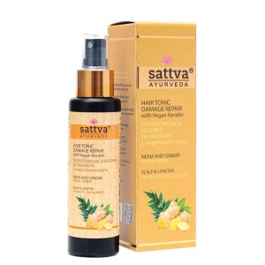 WCIERKA DO SKÓRY GŁOWY ODBUDOWUJĄCA NEEM & IMBIR 100 ml  SATTVA (AYURVEDA)