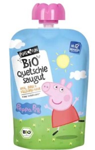 Przecier jabłko- gruszka z owsem BIO 100 g Świnka Peppa HEJO!