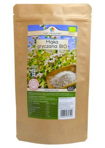 Mąka gryczana pełnoziarnista BIO bezglutenowa 500 g - Pięć Przemian