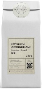 PESTKI DYNI CIEMNOZIELONE (UPRAWIANE W EUROPIE) BIO 350g THE PLANET