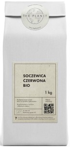 SOCZEWICA CZERWONA BIO 1 kg  THE PLANET