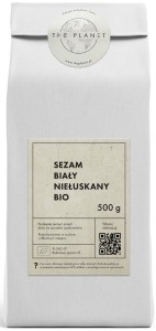 SEZAM BIAŁY NIEŁUSKANY BIO 500g THE PLANET