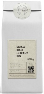 SEZAM BIAŁY ŁUSKANY BIO 500g THE PLANET