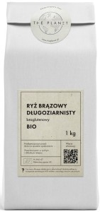 RYŻ BRĄZOWY DŁUGOZIARNISTY BG BIO 1 kg  THE PLANET