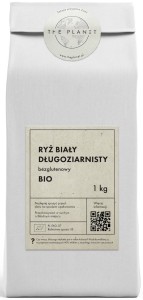 RYŻ BIAŁY DŁUGOZIARNISTY BG BIO 1 kg  THE PLANET