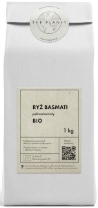 RYŻ BASMATI PEŁNOZIARNISTY BIO 1 kg  THE PLANET