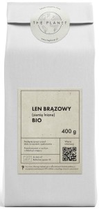 LEN BRĄZOWY (SIEMIĘ LNIANE) BIO 400g THE PLANET