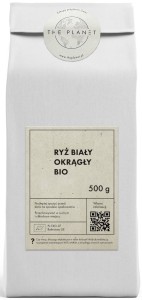 RYŻ BIAŁY OKRĄGŁY BIO 500g THE PLANET