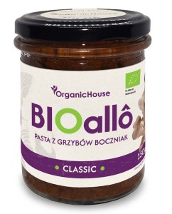 BIOALLO CLASSIC  PASTA Z GRZYBÓW BOCZNIAK BIO 180g ORGANICHOUSE