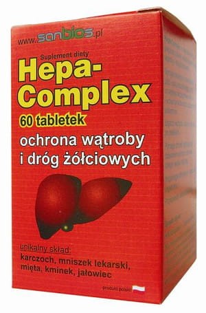 Hepa-Complex - ochrona wątroby (60 tabletek) SANBIOS