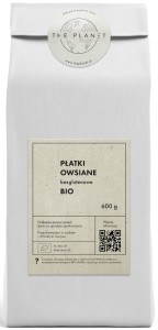 PŁATKI OWSIANE BEZGLUTENOWE BIO 600g THE PLANET