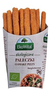 Pałeczki o smaku pizzy BEZGL. BIO 60 g EKOWITAL