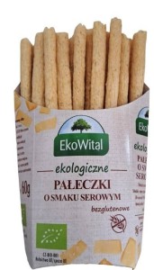Pałeczki o smaku serowym BEZGL. BIO 60 g EKOWITAL
