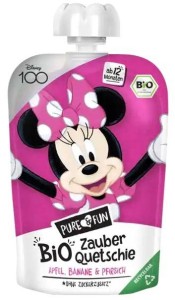 Przecier jabłko- banan- brzoskwinia BIO 100 g Myszka Minnie HEJO!