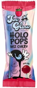 HOLOPOPS lizak kulka bez cukru o smaku mailinowym 8g JOE GLOW