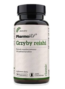 GRZYBY REISHI EKSTRAKT BEZGLUTENOWY (400 mg) 90 KAPSUŁEK - PHARMOVIT (CLASSIC)