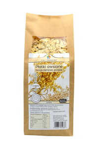 Płatki owsiane bezglutenowe jumbo POLSKIE 500 g - Pięć Przemian