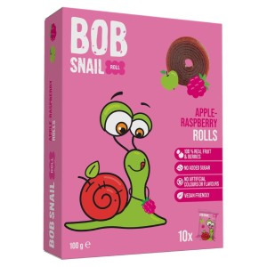 Przekąska "Jabłko - malina"  bez dodatku cukru Bob Snail,  100g