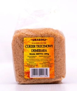 Cukier trzcinowy brązowy 250g SMAKOSZ
