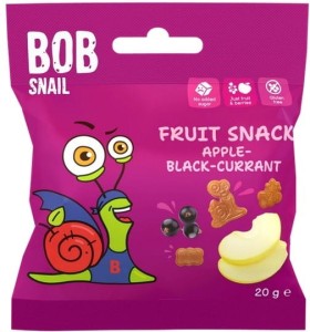Przekąska jabłko czarna porzeczka 20g BOB SNAIL