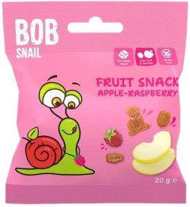 Przekąska jabłko malina 20g BOB SNAIL