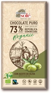 Czekolada gorzka 73% kakao z oliwą z oliwek BIO 100 g SOLE