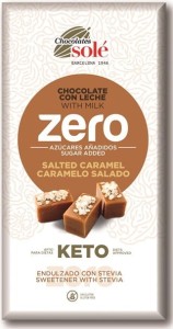 Czekolada mleczna bez dodatku cukru słony karmel ze stewią KETO 100 g SOLE