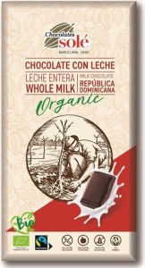 Czekolada mleczna BIO 100 g SOLE