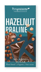 CZEKOLADA Z ORZECHAMI LASKOWYMI BC BG BIO 60 g - BENJAMISSIMO
