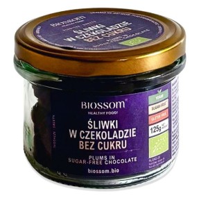 ŚLIWKI KALIFORNIJSKIE W CZEKOLADZIE BC BG BIO 125 g - BIOSSOM