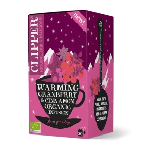 HERBATKA Z ŻURAWINĄ I CYNAMONEM BIO (20 x 2 g) 40 g - CLIPPER