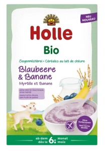 KASZKA RYŻOWA MLECZNA JAGODOWO - BANANOWA BEZ DODATKU CUKRÓW BG OD 6 MIESIĄCA BIO 200 g - HOLLE