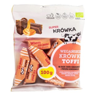 KRÓWKI O SMAKU TOFFI BEZMLECZNE BG BIO 100 g - ME GUSTO (SUPER KRÓWKA)