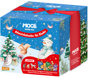 KALENDARZ ADWENTOWY PRZEKĄSKI DLA DZIECI BIO 1,03 kg - MOGLI
