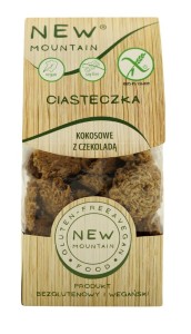 CIASTKA OWSIANO - CZEKOLADOWO - KOKOSOWE BG 220 g - NEW MOUNTAIN