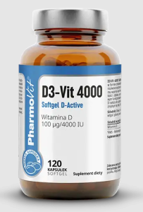 WITAMINA D3-VIT 100 µg (4000 j.m) BG 120 KAPSUŁEK - PHARMOVIT (CLEAN LABEL)