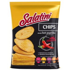 Chipsy o smaku parykowym HOT Salatini, 25g Salatini
