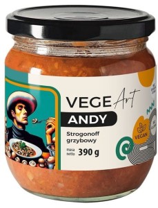 Strogonoff grzybowy z boczniakami i pieczarkami 390 g VEGE ART