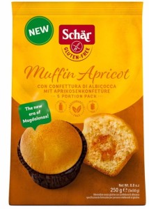Muffin apricot -  babeczki morelowe BEZGLUTENOWE 250 g SCHAR