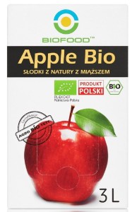 SOK JABŁKOWY Z MIĄŻSZEM NFC BEZGLUTENOWY BIO 3 L - BIO FOOD