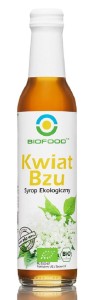 SYROP Z KWIATÓW CZARNEGO BZU BEZGLUTENOWY BIO 250 ml - BIO FOOD