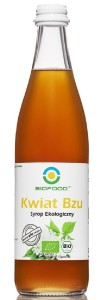 SYROP Z KWIATÓW CZARNEGO BZU BEZGLUTENOWY BIO 500 ml - BIO FOOD