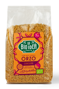 MAKARON ORZO Z KURKUMĄ I CZARNYM PIEPRZEM BIO 400 g - LA BIO IDEA