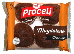 Babeczki magdalenas czekoladowe BEZGL. 180 g PROCELI