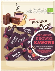 Krówki wegańskie kawowe  BIO 150 g SUPER KRÓWKA