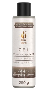 ŻEL POD PRYSZNIC DLA MĘŻCZYZN OCZYSZCZAJĄCO - PIELĘGNUJĄCY 250 g - TERRA ZDRÓJ (SERIA BOROWINOWA)