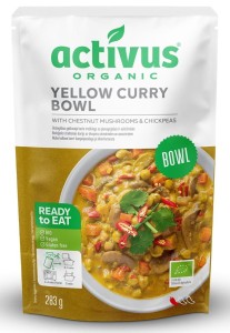 Danie żółte curry z brązowymi pieczarkami i ciecierzycą bez glutenu BIO 283 g