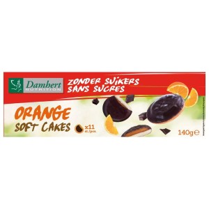 Delicje bez dodatku cukru pomarańczowe Damhert 140g